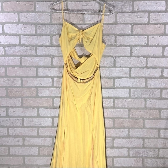 Privacy Please Levant Westerland Yellow Maxi Dress Size S - Picture 4 of 12